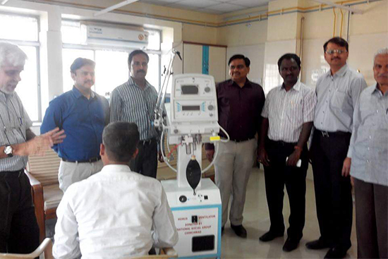 Ventilator Machine donated to Hospital in Chinchwad